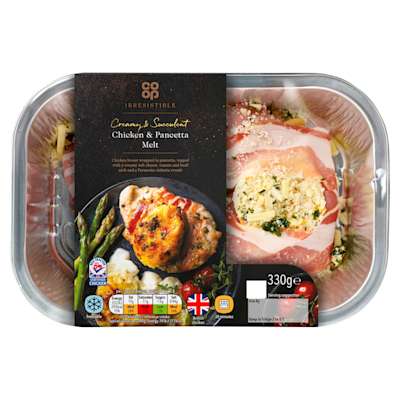 Co-op Irresistible Chicken & Pancetta Melt 330g Co-op Irresistible Chicken & Pancetta Melt 330g