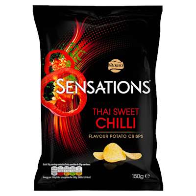 Walkers Sensations Thai Sweet Chilli Crisps 150g Walkers Sensations Thai Sweet Chilli Crisps 150g