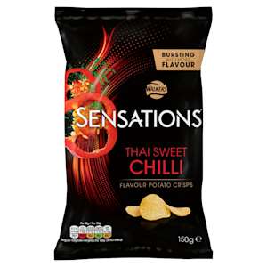 Walkers Sensations Thai Sweet Chilli Crisps 150g Walkers Sensations Thai Sweet Chilli Crisps 150g