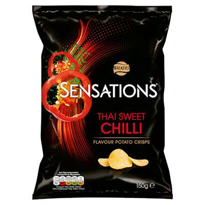 Walkers Sensations Thai Sweet Chilli Crisps 150g Walkers Sensations Thai Sweet Chilli Crisps 150g