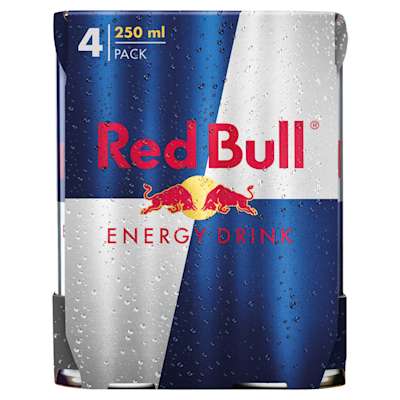 Red Bull Energy Drink 4x250ml Red Bull Energy Drink 4x250ml