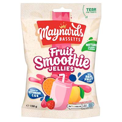 Maynards Bassetts Fruit Smoothie Jellies 130g Maynards Bassetts Fruit Smoothie Jellies 130g
