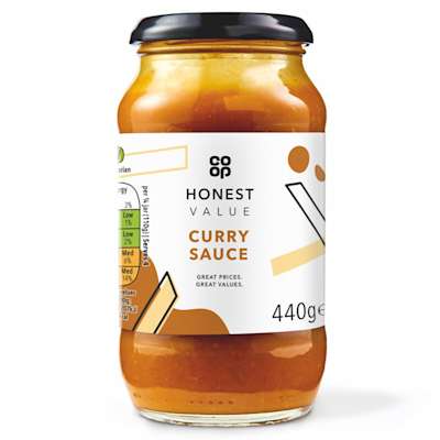 Co-op Honest Value Curry Sauce 440g Co-op Honest Value Curry Sauce 440g