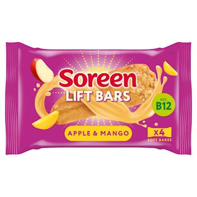 Soreen Lift Bars Apple & Mango 4x42g Soreen Lift Bars Apple & Mango 4x42g