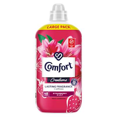 Comfort Fabric Conditioner Strawberry and Lily 48w 1440ml Comfort Fabric Conditioner Strawberry and Lily 48w 1440ml