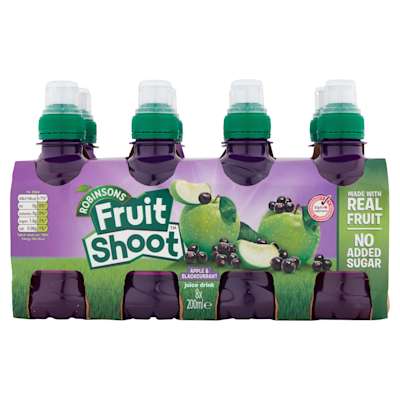 Robinsons Fruit Shoots Low Sugar Blackcurrant & Apple 8 x 200ml Robinsons Fruit Shoots Low Sugar Blackcurrant & Apple 8 x 200ml