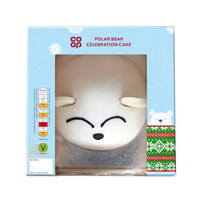 Co-op Polar Bear Celebration Cake Each Co-op Polar Bear Celebration Cake Each