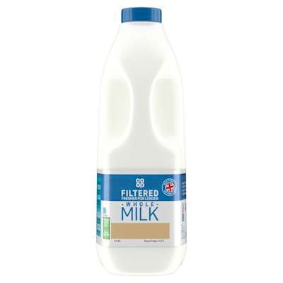Co-op Fresh Filtered Whole Milk 2ltr Co-op Fresh Filtered Whole Milk 2ltr