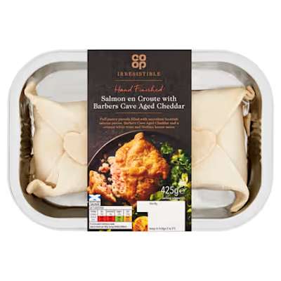 Co-op Irresistible Salmon en Croute with Barbers Cave Aged Cheddar Co-op Irresistible Salmon en Croute with Barbers Cave Aged Cheddar