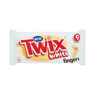 Twix White Chocolate Biscuit Fingers 9pk Twix White Chocolate Biscuit Fingers 9pk