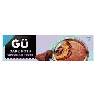 Gü Chocolate Fudge Cake Pots 2 x 68g Gü Chocolate Fudge Cake Pots 2 x 68g