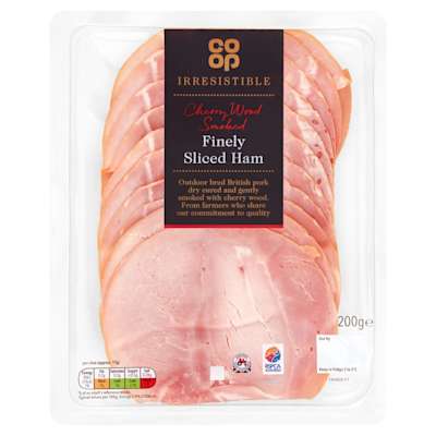 Co-op Irresistible Finely Sliced Smoked Ham 200g Co-op Irresistible Finely Sliced Smoked Ham 200g