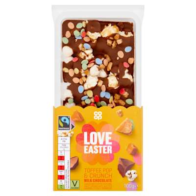 Co-op Popcorn and Chocolate Slab 100g Co-op Popcorn and Chocolate Slab 100g