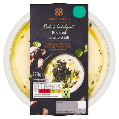 Co-op Irresistible Roasted Garlic Aioli 170g Co-op Irresistible Roasted Garlic Aioli 170g
