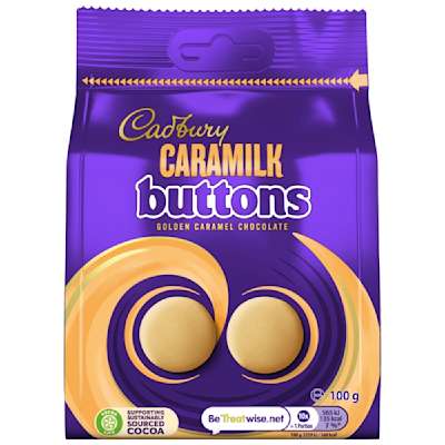 Cadbury Caramilk Buttons 100g Cadbury Caramilk Buttons 100g