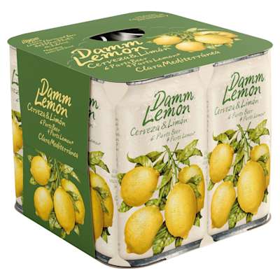 Damm Lemon Lemon Flavoured Beer 4 x 330ml Damm Lemon Lemon Flavoured Beer 4 x 330ml