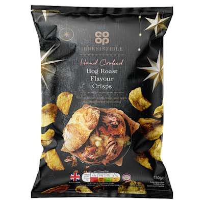 Co-op Irresistible Hog Roast Crisps 150g Co-op Irresistible Hog Roast Crisps 150g