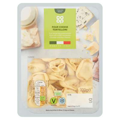 Co-op Fresh Four Cheese Tortelloni 300g Co-op Fresh Four Cheese Tortelloni 300g
