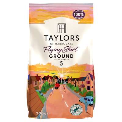 Taylors Of Harrogate Flying Start Ground Coffee 200g Taylors Of Harrogate Flying Start Ground Coffee 200g