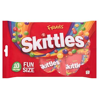 Skittles Fruit Funsize Bag 180g Skittles Fruit Funsize Bag 180g