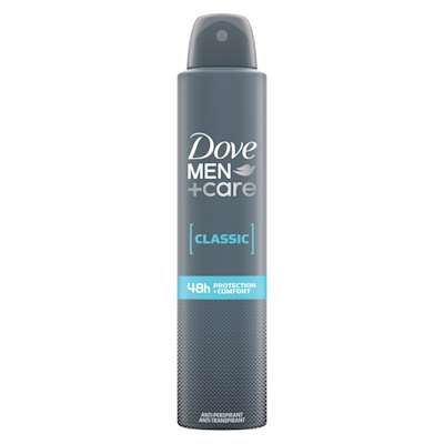 Dove Men+Care Classic Antiperspirant Aerosol 200ml Dove Men+Care Classic Antiperspirant Aerosol 200ml