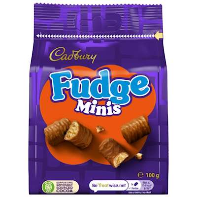 Cadbury Fudge Minis 100g Cadbury Fudge Minis 100g