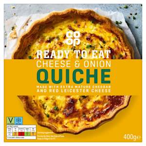 Co-op Cheese & Onion Quiche 400g Co-op Cheese & Onion Quiche 400g