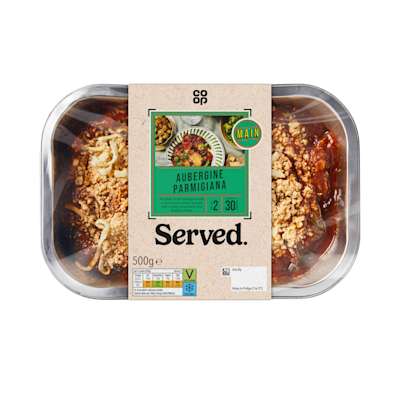 Co-op Aubergine Parmigiana 500g Co-op Aubergine Parmigiana 500g