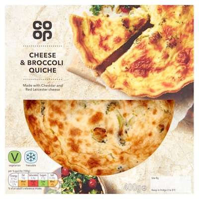 Co-op Cheese & Broccoli Quiche 400g Co-op Cheese & Broccoli Quiche 400g