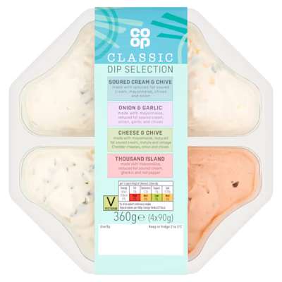 Co-op Dips Selection 360g Co-op Dips Selection 360g
