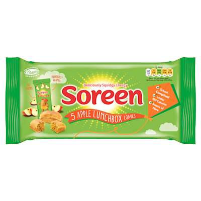 Soreen Apple Lunchbox Loaves 5x30g Soreen Apple Lunchbox Loaves 5x30g