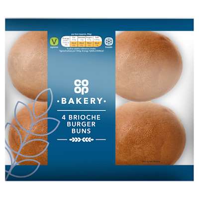 Co-op Brioche Rolls 4 pack Co-op Brioche Rolls 4 pack