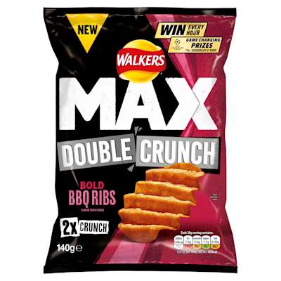 Walkers Max Double Crunch BBQ 140g Walkers Max Double Crunch BBQ 140g