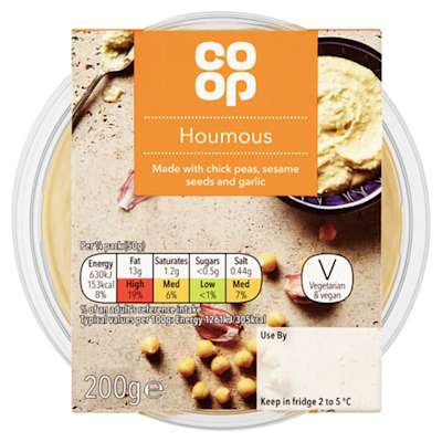 Co-op Houmous Dip 200g Co-op Houmous Dip 200g