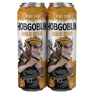 Hobgoblin Gold Ale Beer Pint 4x568ML Hobgoblin Gold Ale Beer Pint 4x568ML