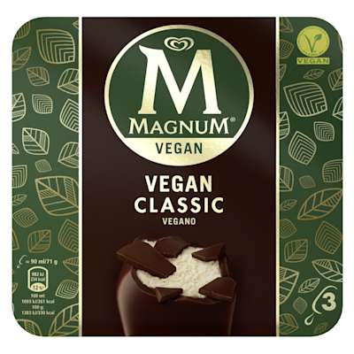 Magnum Vegan Classic 3 Pack 270ml Magnum Vegan Classic 3 Pack 270ml