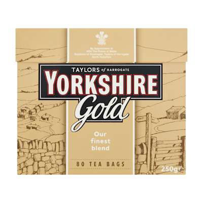 Taylors 80 Yorkshire Gold Tea Bags 250g Taylors 80 Yorkshire Gold Tea Bags 250g