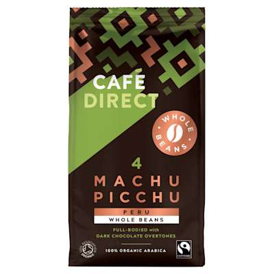 Cafe Direct Fairtrade Machu Picchu Coffee Beans 227g Cafe Direct Fairtrade Machu Picchu Coffee Beans 227g