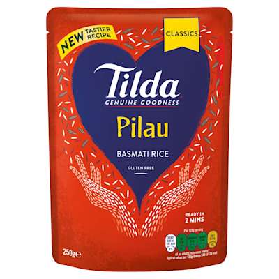 Tilda Pilau Basmati Microwave Rice Classics 250g Tilda Pilau Basmati Microwave Rice Classics 250g