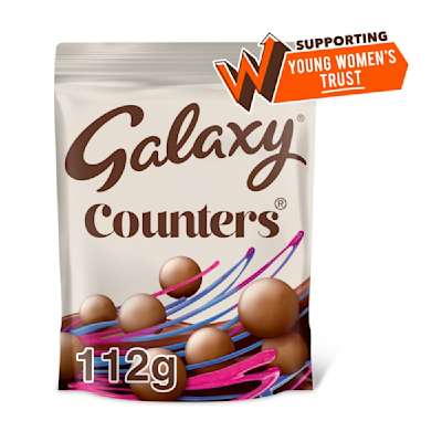 Galaxy Counters Milk Chocolate Pouch 112G Galaxy Counters Milk Chocolate Pouch 112G