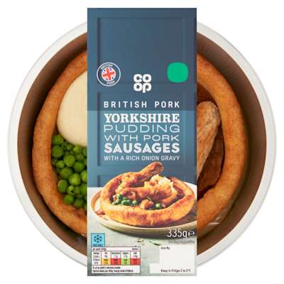 Co-op Yorkshire Pudding With Pork Sausages 335g Co-op Yorkshire Pudding With Pork Sausages 335g