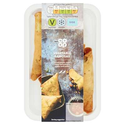 Co-op Vegetable Samosas 100g Co-op Vegetable Samosas 100g