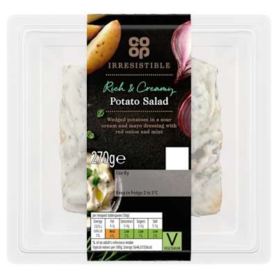 Co-op Irresistible Rich & Creamy Potato Salad 270g Co-op Irresistible Rich & Creamy Potato Salad 270g