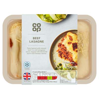 Co-op Beef Lasagne 400g