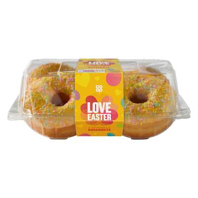 Co-op Happy Easter Doughnuts 4pk Co-op Happy Easter Doughnuts 4pk