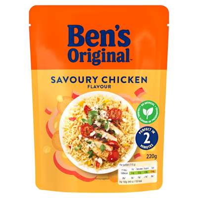 Ben's Original Savoury Chicken Microwave Rice 220g Ben's Original Savoury Chicken Microwave Rice 220g