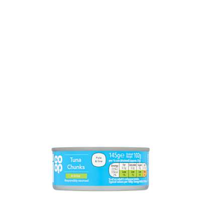Co-op Tuna Chunks In Brine 145g Co-op Tuna Chunks In Brine 145g