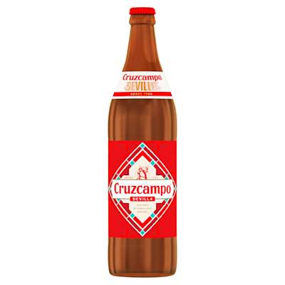 Cruzcampo 660ml bottle Cruzcampo 660ml bottle