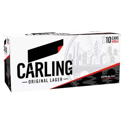 Carling Original Lager Cans 10x440ml Carling Original Lager Cans 10x440ml