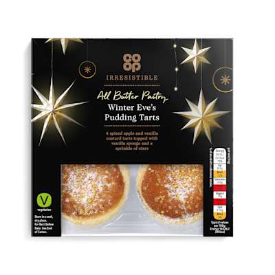 Co-op Irresistible Winter Eves Pudding Tarts 4 Pack Co-op Irresistible Winter Eves Pudding Tarts 4 Pack